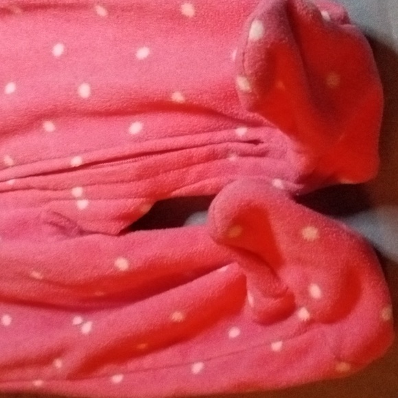 Carter's Newborn Girls Animal Face Fleece Footie 'Sleep and Play' Pajama Sleeper - Picture 5 of 9